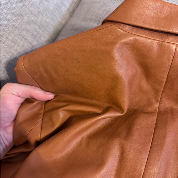 Ralph Lauren Women's Tan Leather Blazer - Picture 5 of 13